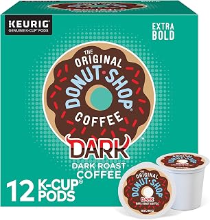 The Original Donut Shop Dark Roast Coffee, K-Cup, 12 ct