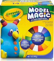 Crayola Model Magic Deluxe Variety Pack (14ct), Kids Air Dry Clay, 7oz, Bulk Modeling Clay Alternative, Gift for Kids, Ages 4+