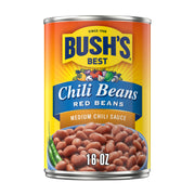 Bush's Red Beans in a Medium Chili Sauce 12-16 oz by Bush's Best – 16 Ounce (Pack of 12), Medium Red, Pack of 12, Model 01689