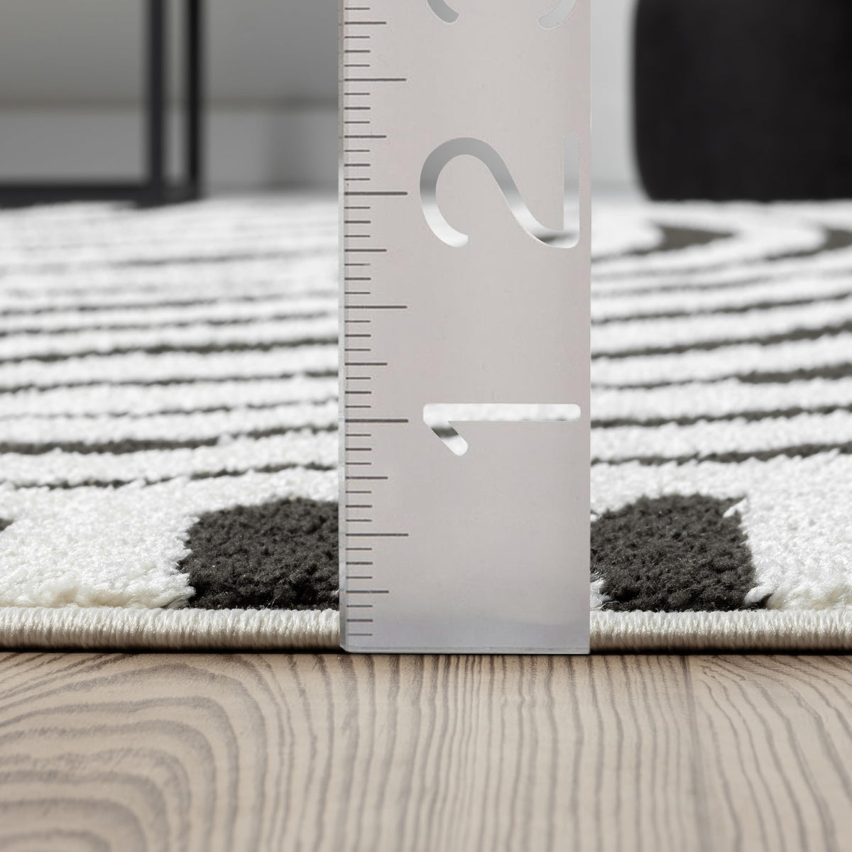 Abani 5x8 / Cream & Black / Modern Area Rugs