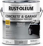 Rust-Oleum Concrete & Garage Matte Clear Topcoat | Protective Clear Coat, Hot Tire Resistant, Interior Garage Floors, Chemical And Stain Resistance, Gallon