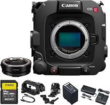 Canon EOS C400 Cinema Camera (6388C002) & Mount Adapter Bundle | For Professional Video & Streaming | Full-Frame 6K RF Mount Cinema Camera with BSI Sensor | Dual Pixel CMOS AF