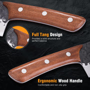2PCS brisket Carving Knife Set by OPAYLY – medium, High Carbon Steel, Black, Pack of 2, Model PY-CD02