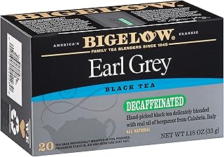Bigelow Tea Decaffeinated Earl Grey Black Tea, Decaf Tea, 20 Count Box (Pack of 6), 120 Total Tea Bags
