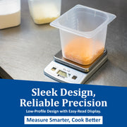 San Jamar Silver / San Jamar SCDG2LP Low-Profile Digital Food/Kitchen Scale / 2 lb Capacity Digital Scales