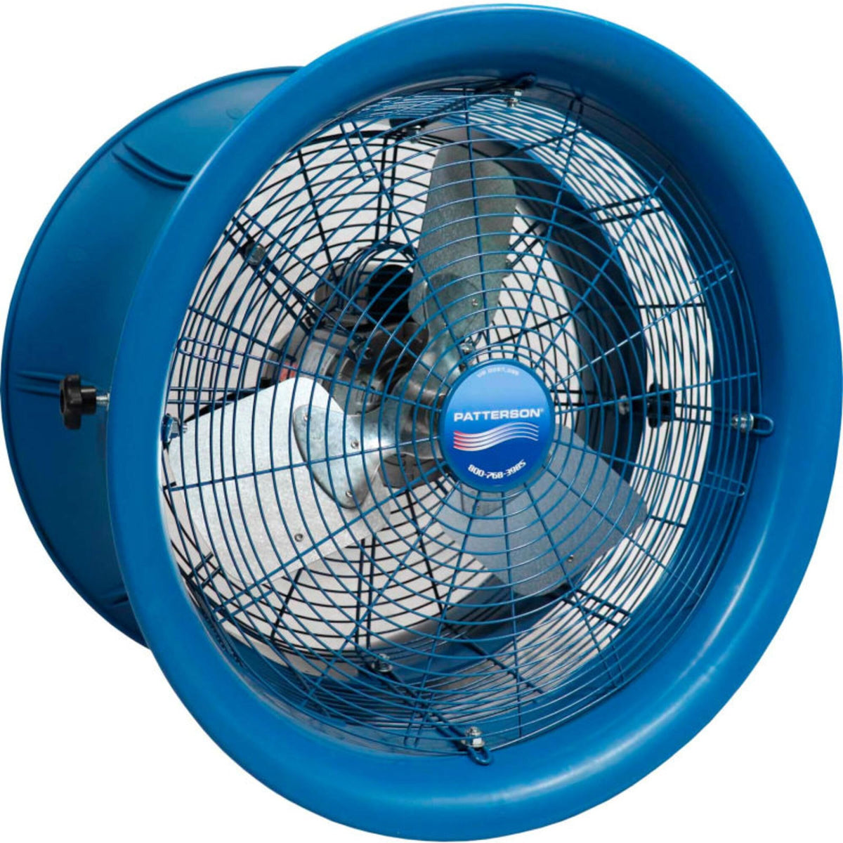 Patterson -CS High Velocity Fan by Patterson Fan – 16"L x 29"W x 29"H, Galvanized Aluminum, Blue, Model H22A