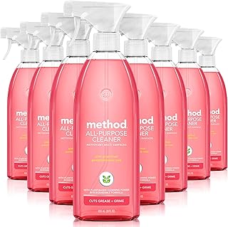 Method All-Purpose Cleaner Spray, Pink Grapefruit, 28 fl oz, 8 Pack
