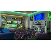 Fluorescent Looped 4' x 6' Area Rug by Joy Carpets – 4' x 6' (Rectangular), Nylon, Fluorescent, Model 450N