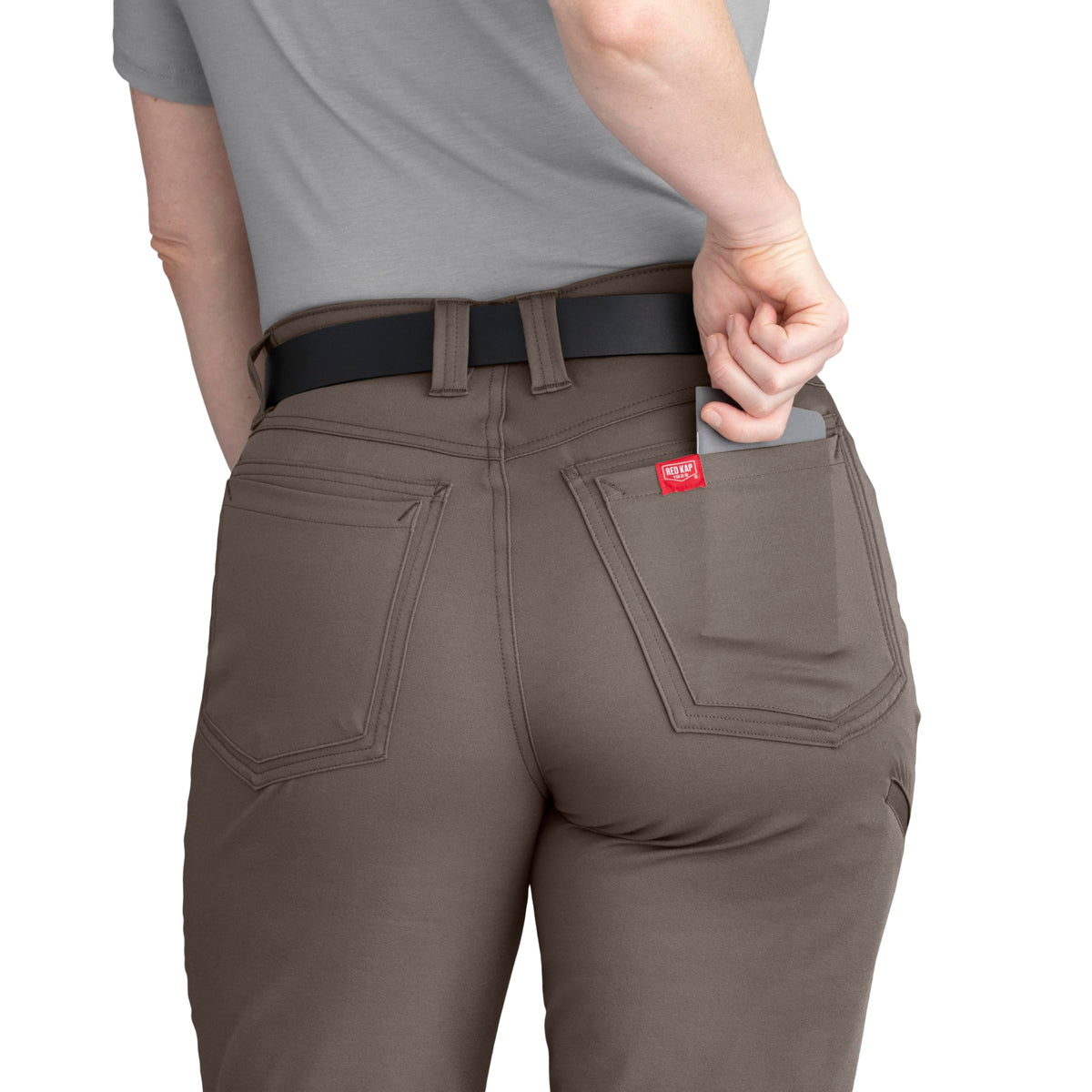Women's Cooling Work Pant by Red Kap – Polyester, Taupe, Model TPW1TP 02 30