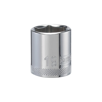 6 Point 3/8'' Drive Socket 19MM by DEWALT – One Size, Blend, Multi, Model DWMT86314OSP
