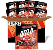Jack Link's Wild Frank's RedHot Mini Chicken Stick Bites - Ready to Eat Protein Snacks - 7g of Protein per Serving - (8 Count) 4 oz Bags