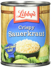Crispy Sauerkraut Cans by Libby's – 8 Ounce (Pack of 12), Pack of 12