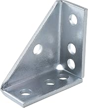 Global Industrial 90 Gusseted Fitting, 7 Hole, Electro-Galvanized, 1-5/8" x 4", Lot of 5
