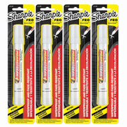 Pro Mean Streak Permanent Marking Stick by Sharpie – 1 Count (Pack of 4), White, Pack of 4, Model 85118PP4PK