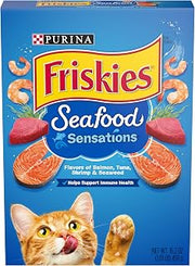 Friskies Cat Food, Seafood Sensations, 16.2 oz