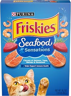 Friskies Cat Food, Seafood Sensations, 16.2 oz