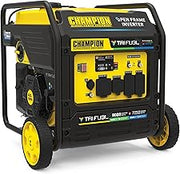 Champion Power Equipment 9000-Watt Electric Start Tri Fuel Home Backup Portable Open Frame Inverter Generator with Quiet Technology and CO Shield