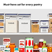 OXO 8 Piece Set (Pack of 2) / Prelabeled / White Container Sets