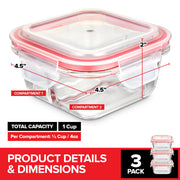 Stock Your Home 4oz / Transparent / 4.0 fluid_ounces Container Sets