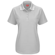 Red Kap Medium / Silver / Short Sleeve Performance Knit® Pocketless Core Polo Polos