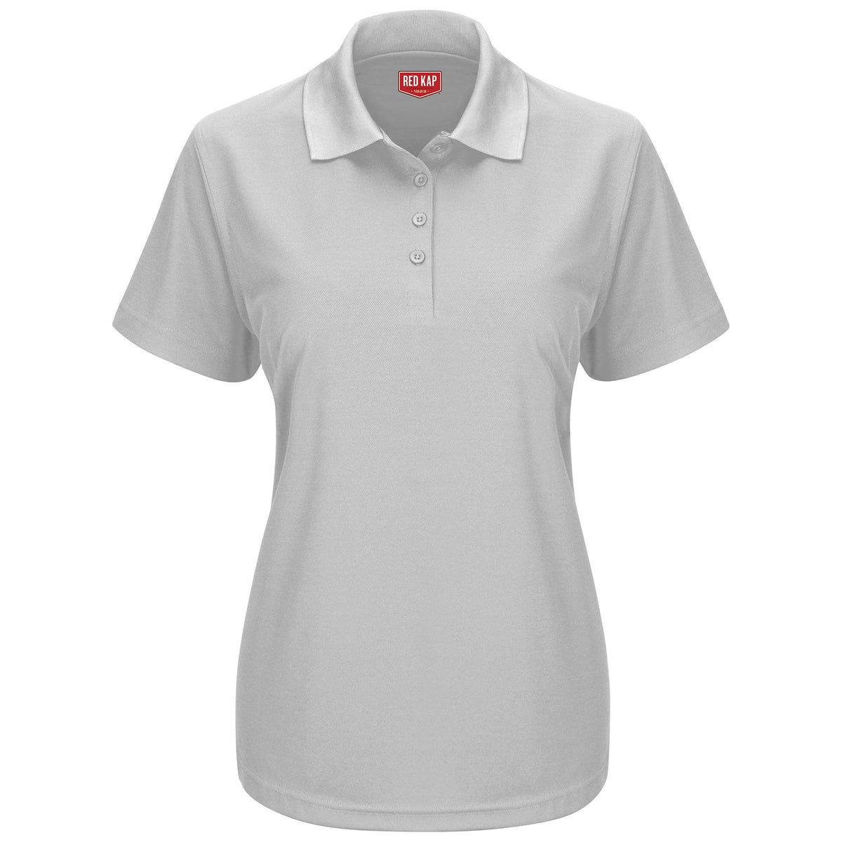 Red Kap Medium / Silver / Short Sleeve Performance Knit® Pocketless Core Polo Polos