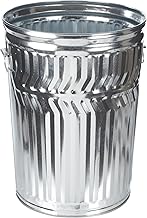 Witt Industries WCD20C Galvanized Steel 20-Gallon Light Duty Trash Can, Round, 17-1/2" Diameter x 23" Height
