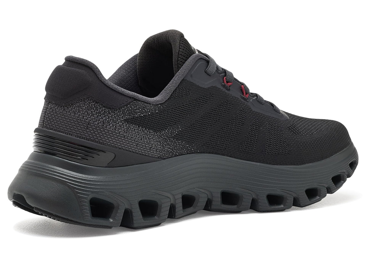 Men's Arch Fit Glide-Step Wave Bremet by Skechers – Mesh, Black/Red, Model 233488
