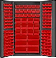 Durham DC-BDLP-132-1795 Bin Cabinet, 72" Overall Height, 36" Overall Width, Total Number of Bins 132