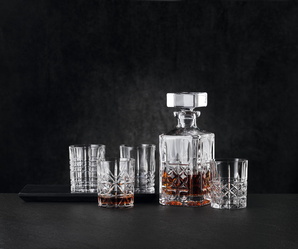 Highland Whisky Set by Nachtmann – One Size, 345 milliliters, Crystal Glass, Clear, Pack of 5