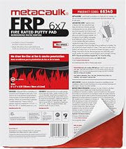 Rectorseal Metacaulk Firestop Putty Pads 66340, Easy Application, Firestop, 6"X7"