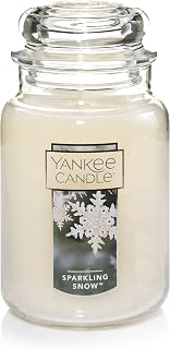 Yankee Candle Sparkling Snow Scented Classic 22oz Large Jar Single Wick Candle Over 110 Hours of Burn Time