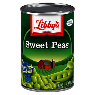 Sweet Peas Cans by Libby's – 15 Ounce (Pack of 12), Pack of 12