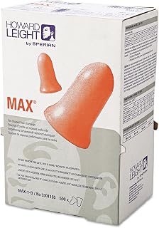 Howard Leight By Honeywell Ear Plugs, 33dB, W/o Cord, Univ, 500 Pack