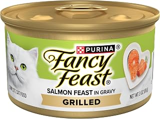 Purina Fancy Feast Grilled Salmon Feast Wet Cat Food (24) 3oz Cans