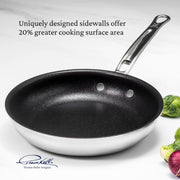 Thomas Keller Insignia by - TITUM Nonstick 8.5" Sauté Pan by Hestan – Frying Pan (8.5-inch), 8.5 cubic_inches, Stainless Steel, Silver, Model 31027
