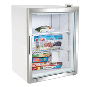 X-Series Glass Door Countertop Merchandiser Freezer by MAXX Cold – 3.5 cubic_feet, White, Model DGMW3.5F