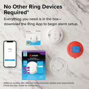 Smart Smoke & CO Detector with Ring by Kidde – 5 Inches, Plastic, White, Model RGCUDR-RW