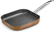 Monix Copper-Grill with Stripes 28 x 28 cm, Forged Aluminium