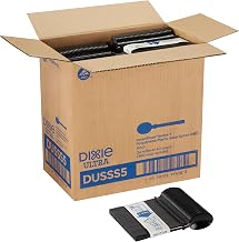 Dixie Ultra SmartStock Series-T Polystyrene Soup Spoon Refill, Black, 960/Carton (DUSSS5)