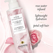 Nutrient Blends Sulfate Free Miracle Moisture Boost with Rose Water Shampoo by Pantene – 14.9 Fl Oz (Pack of 1)