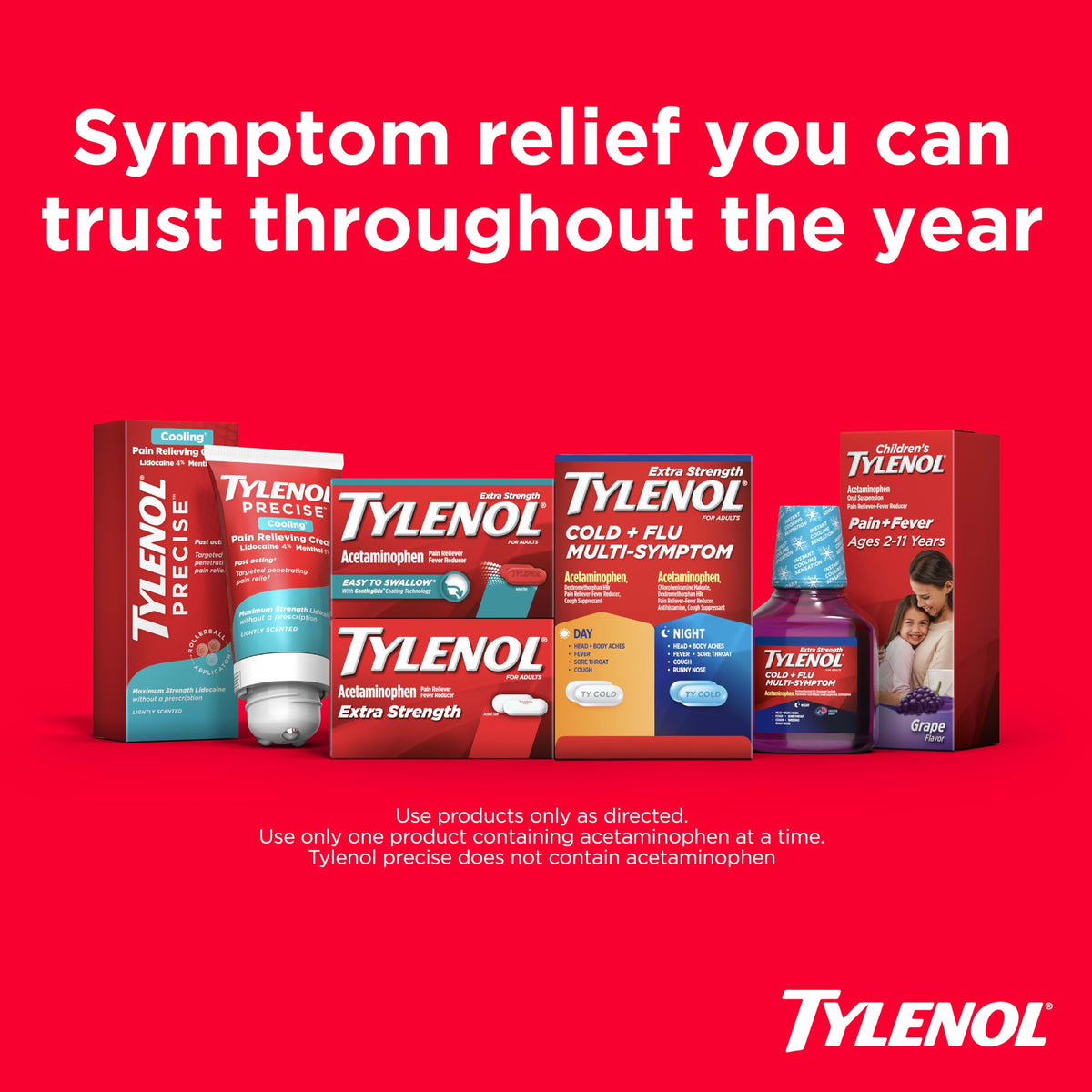 Cold + Flu + Chest Congestion Caplets by Tylenol – Commercial Grade