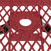 Global Industrial Red / 96 inches x 60 inches x 29.5 inches / Industrial Picnic Tables