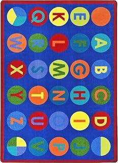 Joy Carpets Alpha-Dots Rug, Multi, 7'8" x 10'9"