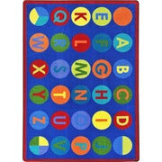 Alpha-Dots Rug by Joy Carpets – 7'8" x 10'9" (Rectangular), Nylon, Multi Color, Model 1801D-01
