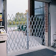 Global Industrial Pivoting Double Gate - 12'W Expanded - 6.5'H