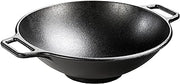 Lodge BOLD Pre-Seasoned Cast Iron Wok, Design-Forward, 14 Inches