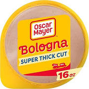 Oscar Mayer 2X Thicker Super Thick Cut Bologna Sliced Lunch Meat, 16 Ounce