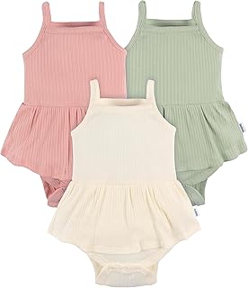Gerber Baby Girls Multi-Pack Sleeveless Onesies Bodysuit
