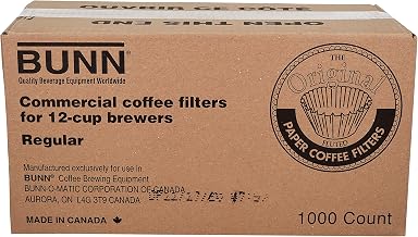 BUNN 12-Cup Commercial Coffee Filters, 1000 Count (Pack of 1), 20115.0000