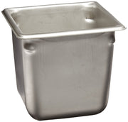 6" Deep Super Pan V™ Stainless Steel Sixth-Size Steam Table Pan by Vollrath – 8.3 Quarts, Stainless Steel, Silver, Model 30662